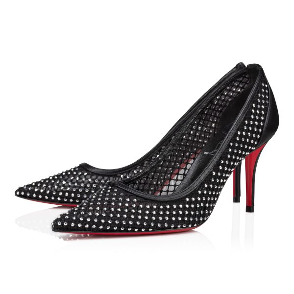 Christian Louboutin Store – Christian Louboutin apostropha mesh strass – 3240170b775 High Heels für höchsten Luxus