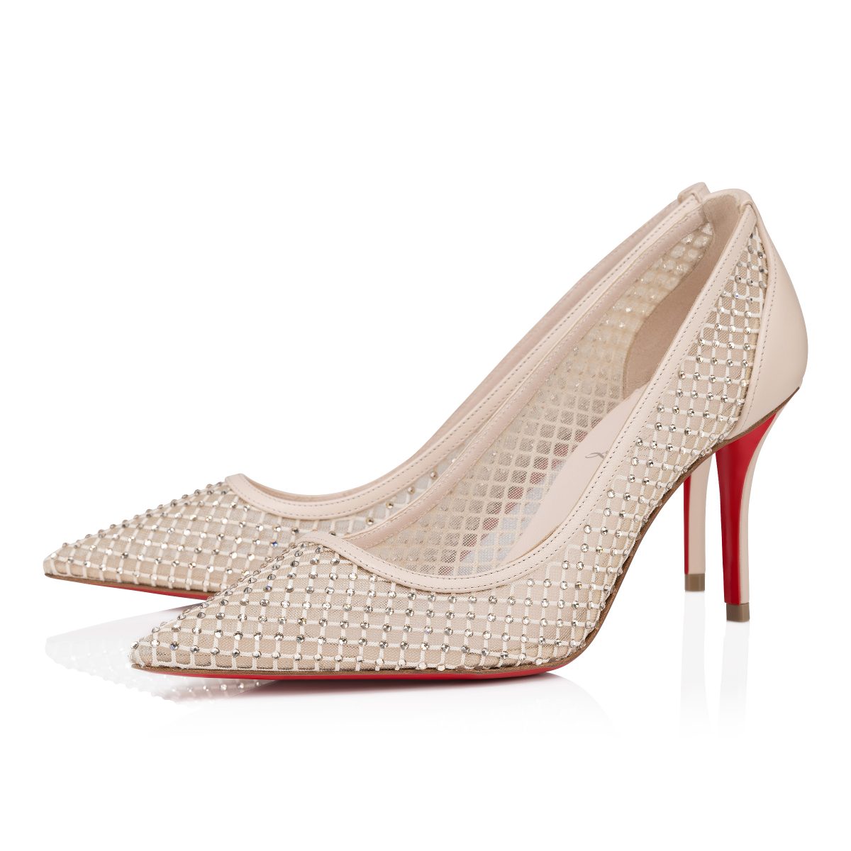 Christian Louboutin Store – Christian Louboutin apostropha mesh strass – 3240170f758 High Heels für höchsten Luxus
