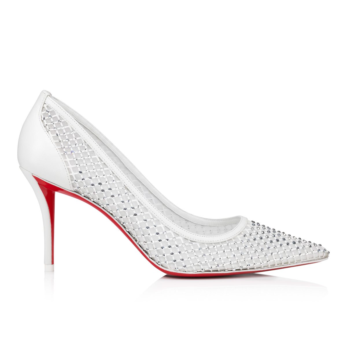 Christian Louboutin Store – Christian Louboutin apostropha mesh strass – 3240170w610 High Heels für höchsten Luxus