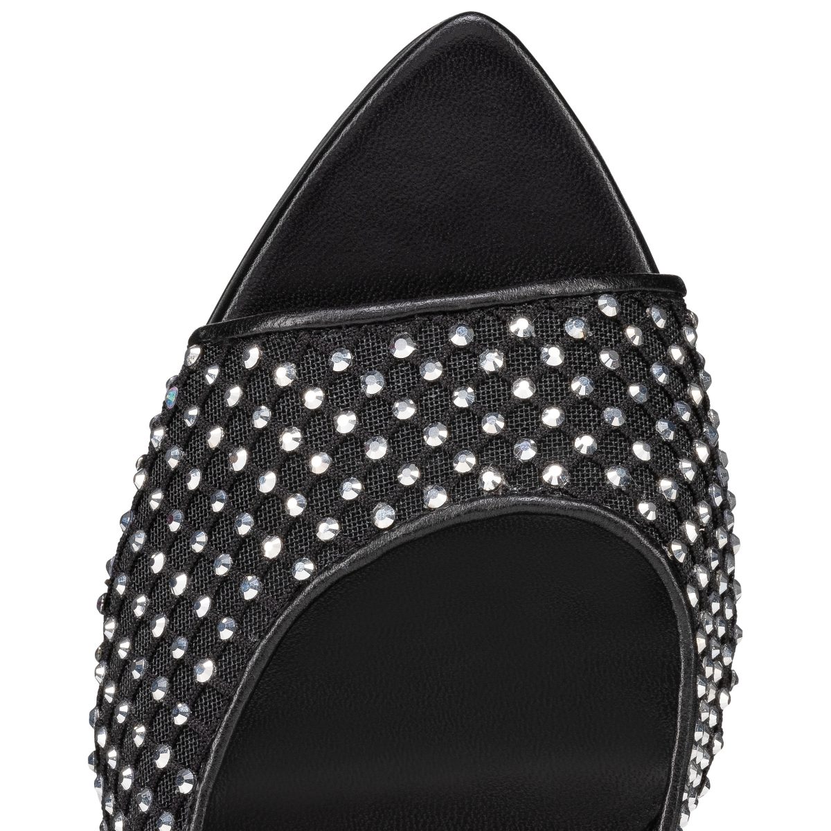 Christian Louboutin Store – Christian Louboutin apostropha mule mesh strass – 3240795b803 High Heels für höchsten Luxus