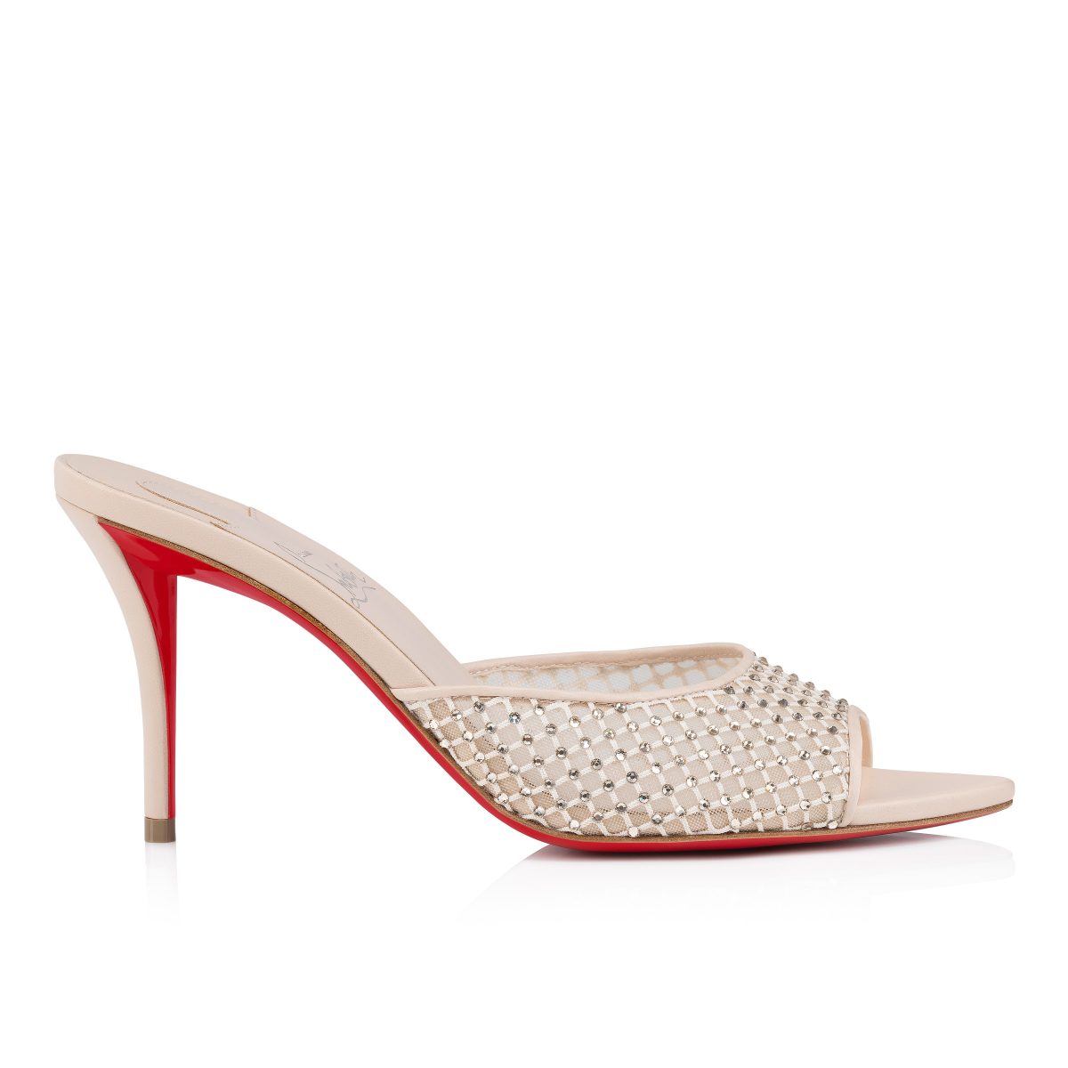 Christian Louboutin Store – Christian Louboutin apostropha mule mesh strass – 3240795f758 High Heels für höchsten Luxus