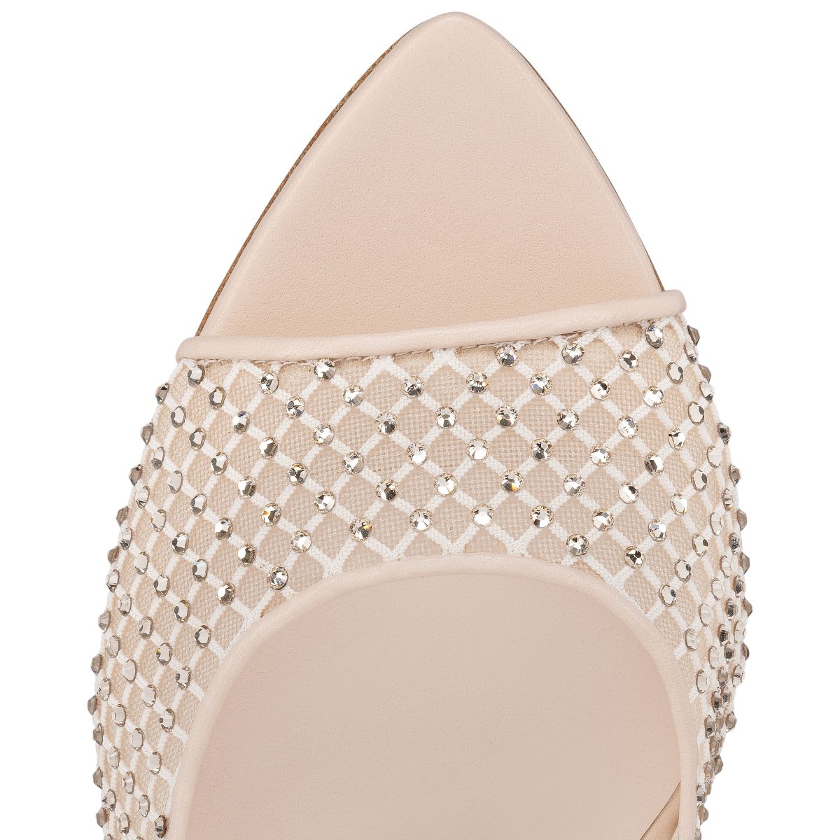 Christian Louboutin Store – Christian Louboutin apostropha mule mesh strass – 3240795f758 High Heels für höchsten Luxus