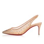 Christian Louboutin Store – Christian Louboutin follies strass sling – 3210816f065 High Heels für höchsten Luxus