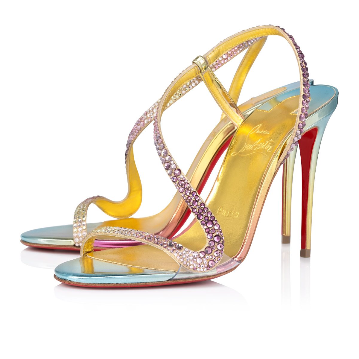 Christian Louboutin Store – Christian Louboutin rosalie strass boreal – 12501556833 High Heels für höchsten Luxus
