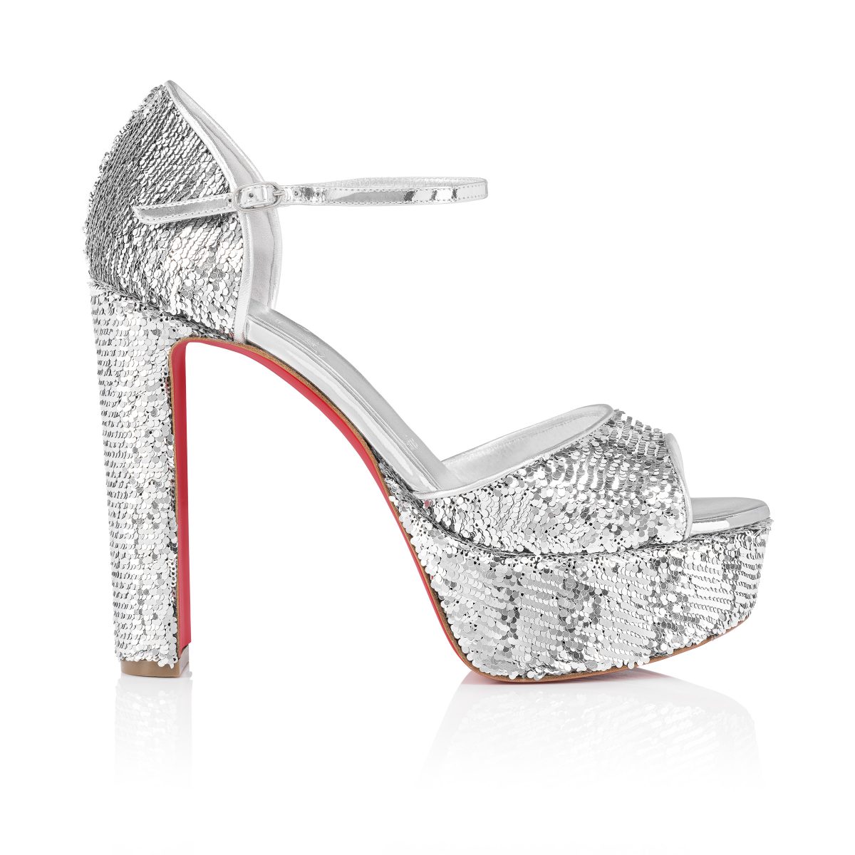 Christian Louboutin Store – Christian Louboutin sandaloo mini paillettes – 1250312s281 High Heels für höchsten Luxus