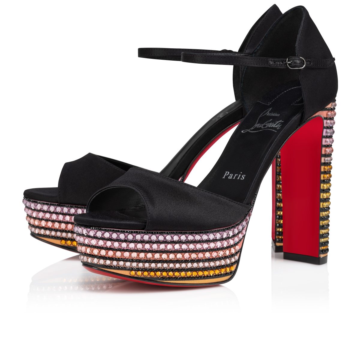 Christian Louboutin Store – Christian Louboutin sandaloo strass aftersun – 3240111t177 High Heels für höchsten Luxus
