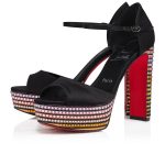 Christian Louboutin Store – Christian Louboutin sandaloo strass aftersun – 3240111t177 High Heels für höchsten Luxus